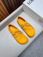 Loewe Yellow calfskin Leather Shoes-Loewe Man Business Leather Shoes